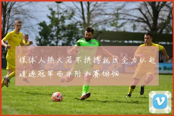 媒体人热火若不拼搏就该全力以赴追逐冠军而非附加赛徘徊